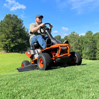 Yard Force 48V Battery-Powered 38" Riding Lawn Mower | Zero Emissions