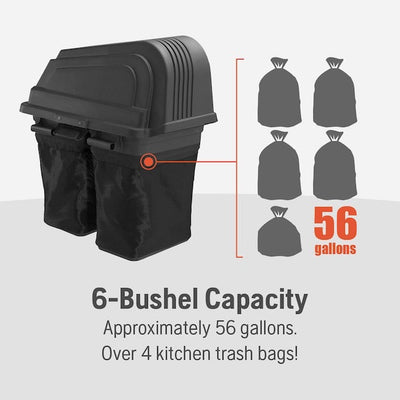 Husqvarna 46" Zero-Turn Double Bagger | 6-Bushel Grass Collector