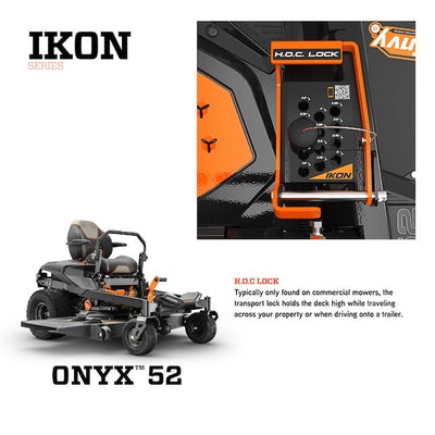 Ariens IKON ONYX 52" Zero-Turn Mower | 23HP Kawasaki V-Twin