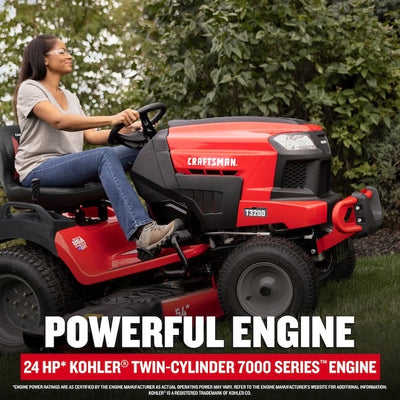 CRAFTSMAN T3200 Turn Tight 54" Riding Lawn Tractor | 24HP Kohler V-Twin