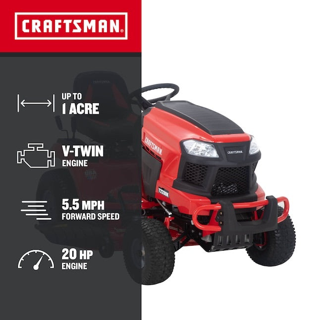 CRAFTSMAN T2200K 42" Turn Tight Riding Mower | 20HP Kohler V-Twin