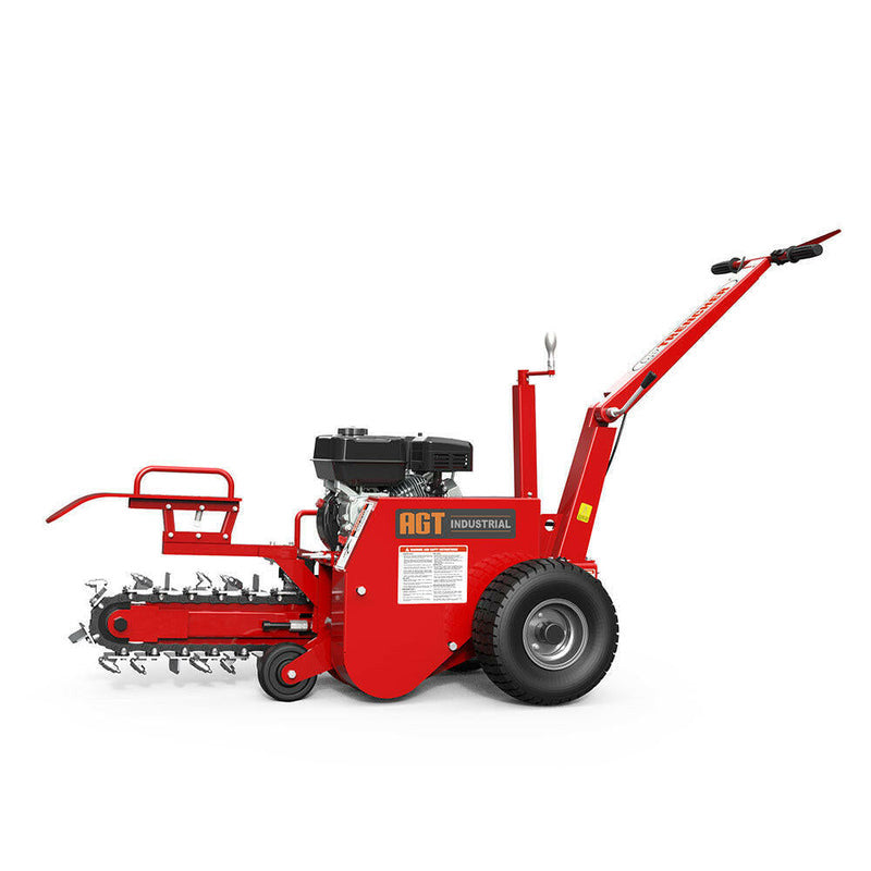 AGT TCR650 Walk Behind Trencher | 6.5HP Gas Powered Chain Trencher