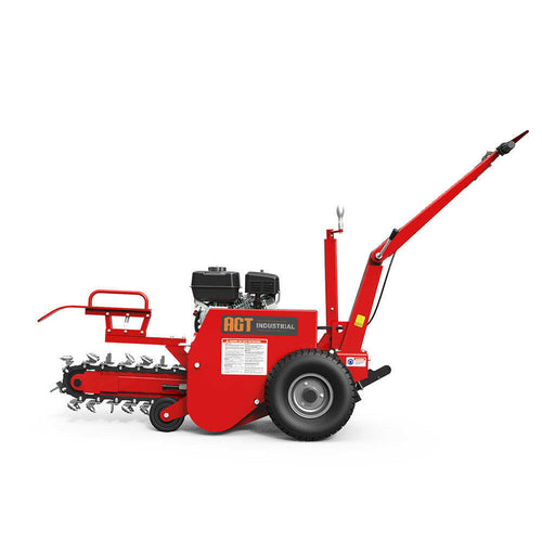 AGT TCR650 Walk Behind Trencher | 6.5HP Gas Powered Chain Trencher