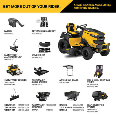 Cub Cadet XT2 SLX50 Lawn Tractor | 24HP Kohler | 50" Fabricated Deck