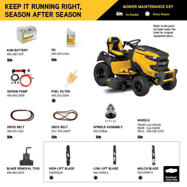 Cub Cadet XT2 SLX50 Lawn Tractor | 24HP Kohler | 50" Fabricated Deck