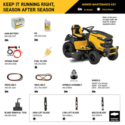 Cub Cadet XT2 SLX50 Lawn Tractor | 24HP Kohler | 50" Fabricated Deck
