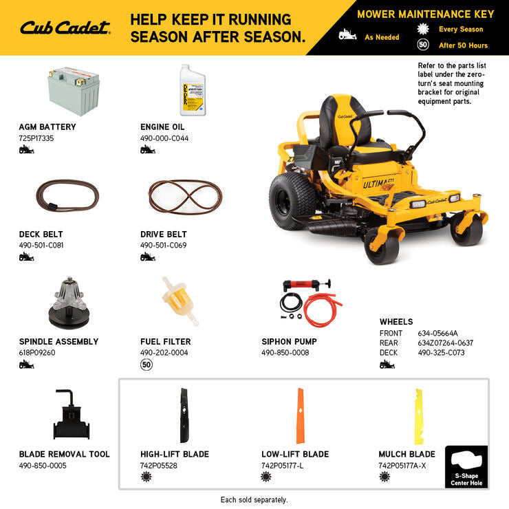 Cub Cadet Ultima ZT1 42" Zero-Turn Mower | 21.5HP Kawasaki