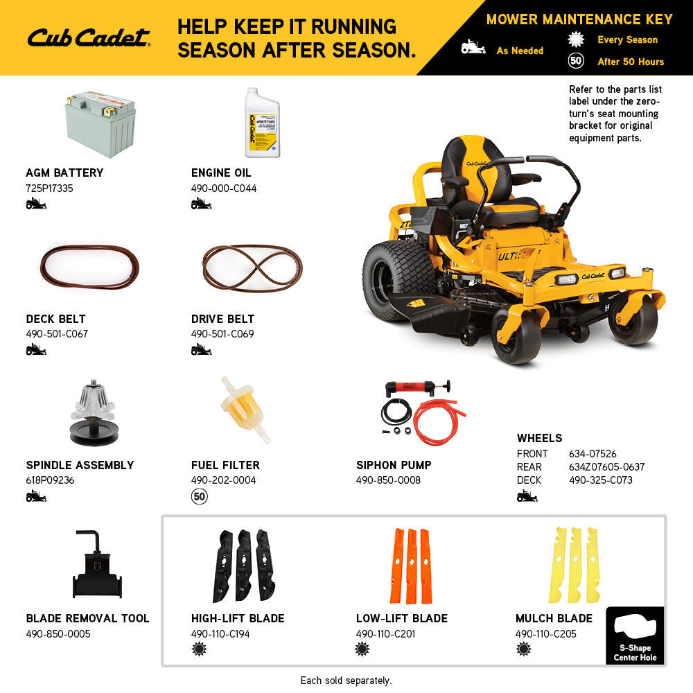 Cub Cadet ZT2 54" Zero-Turn Mower | 23HP Kawasaki V-Twin